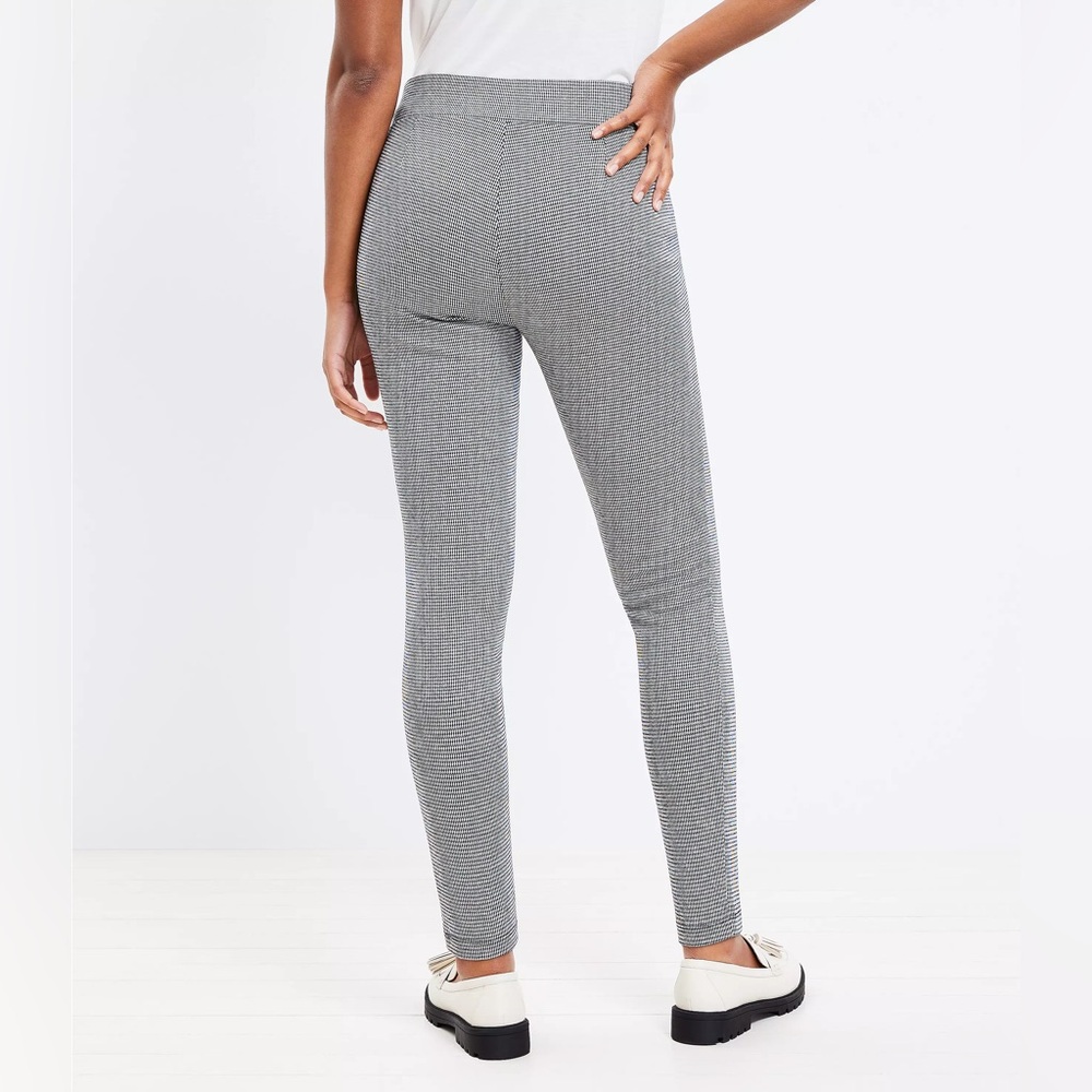 NWOT LOFT	Houndstooth leggings	Black/Ivory	M - Picture 2 of 6